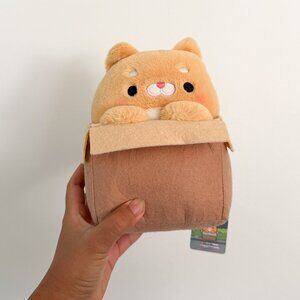 takashoji shiba inu in a box plush toy NWT 7"